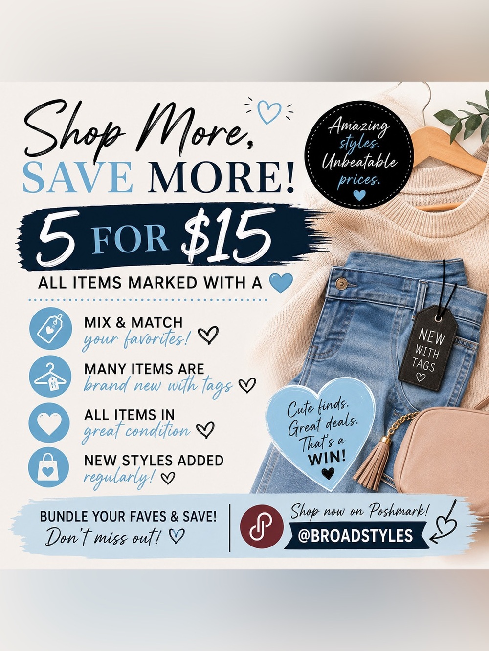 Bundle and save on great quality items!